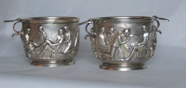 Серебрянные чаши, найденные в Дании, относятся к железному веку в римской культуре