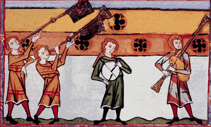барды. Миниатюра из средневековой рукописи