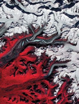 Ледник Суситна на Аляске