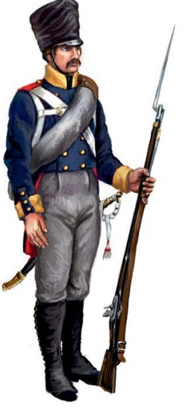 Пехотинец прусской армии 1813 г.