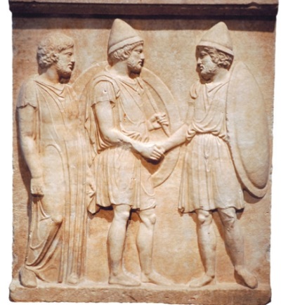 Возвращение гоплита из похода, IV в. до н. э.