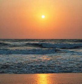 Закат над Аравийским морем Индийского океана