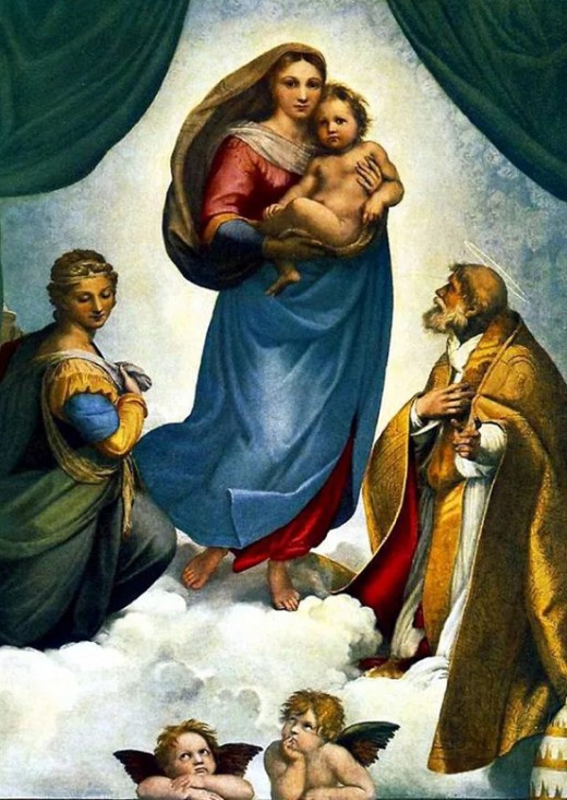 Рафаэль Санти «Сикстинская мадонна»(1513) Истинно божественным творением называли эту картину…