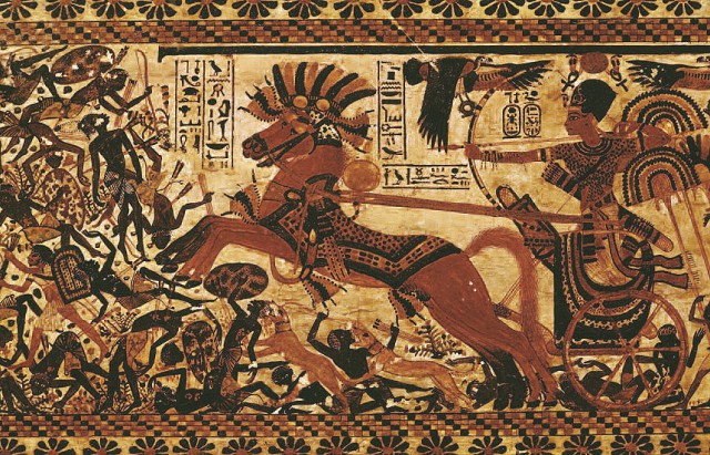 Тутанхамон на боевой колеснице