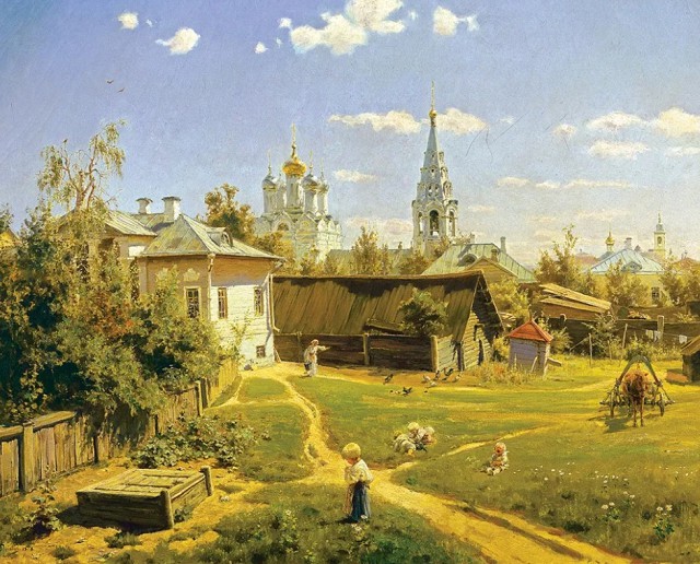 Василий Поленов «Московский дворик»