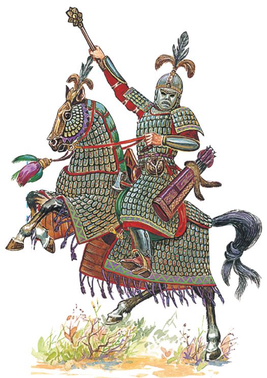 Тяжеловооруженный монгольский воин