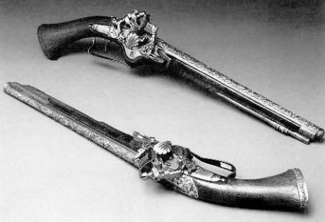 Пара кремневых ударных пистолетов работы мастера Осипа, вторая половина XVII века