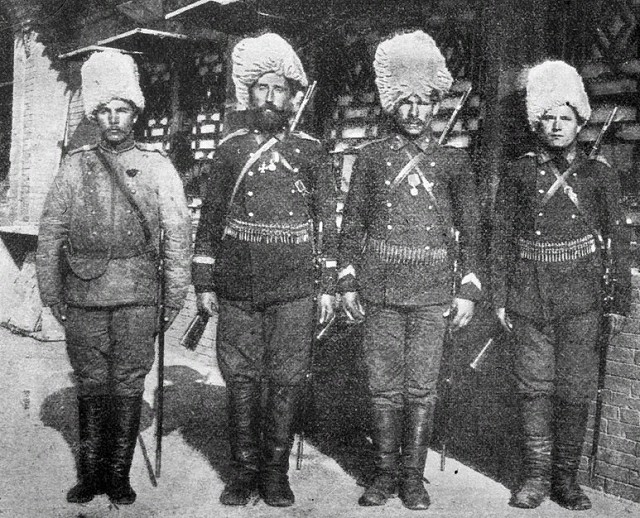 Охотники 16-й сотни пограничной стражи, 1905 г. у границы Маньчжурии