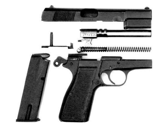Неполная разборка пистолета «Браунинг Хай Пауэр»