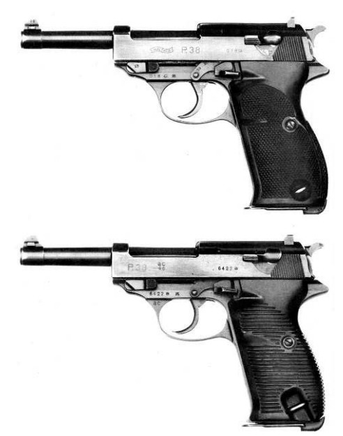 Пистолет Р.38 «Вальтер» раннего (предвоенного) выпуска и выпуска 1940 г.