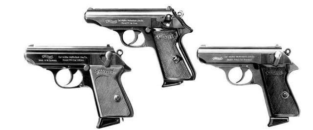 Модификации пистолетов «Вальтер» РР и РРК калибра 7,65 и 9 мм 