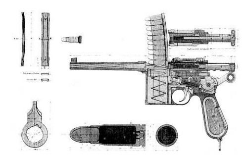 Схема устройства пистолета С/96