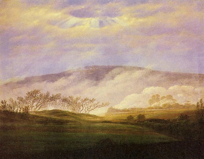 Каспар Давид Фридрих. Туман в долине Эльбы. 1821 г.