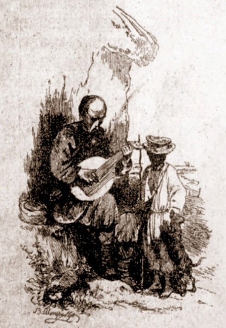 Иллюстрация из первого издания сборника Т. Г. Шевченко «Кобзарь». 1840 г. Санкт-Петербург
