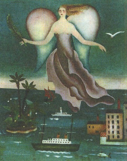 А. Гоффмейстер. Ангел над водами. 1922 г.