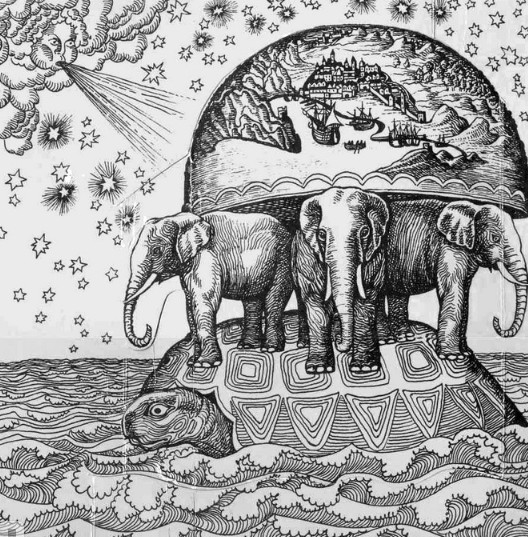 Древние индийцы воображали Землю некой полусферой, которую держат три слона