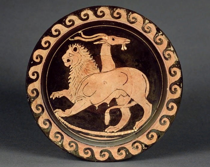 Химера. Фрагмент росписи древнегреческой вазы