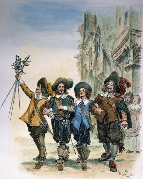 Три мушкетера. Книжная иллюстрация XIX в