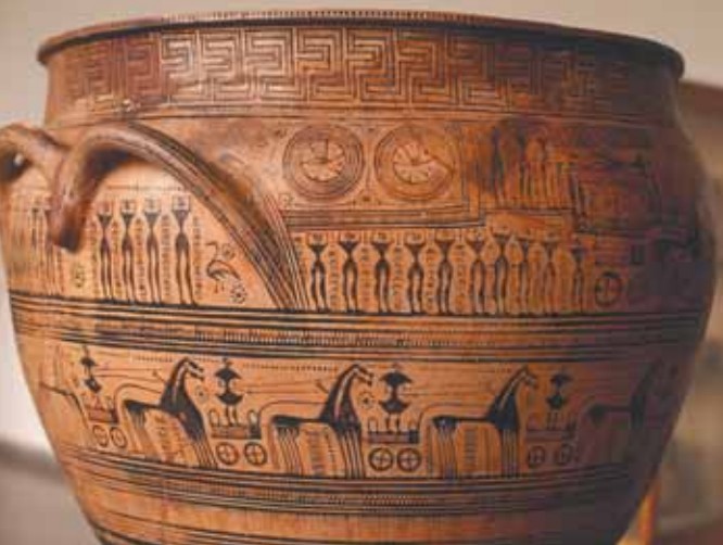 Меандр как элемент росписи древнегреческой вазы