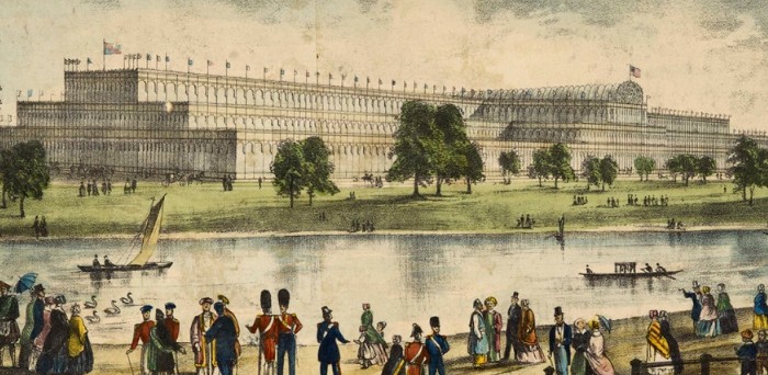 Хрустальный дворец в лондонском Гайд-парке, 1851 г.