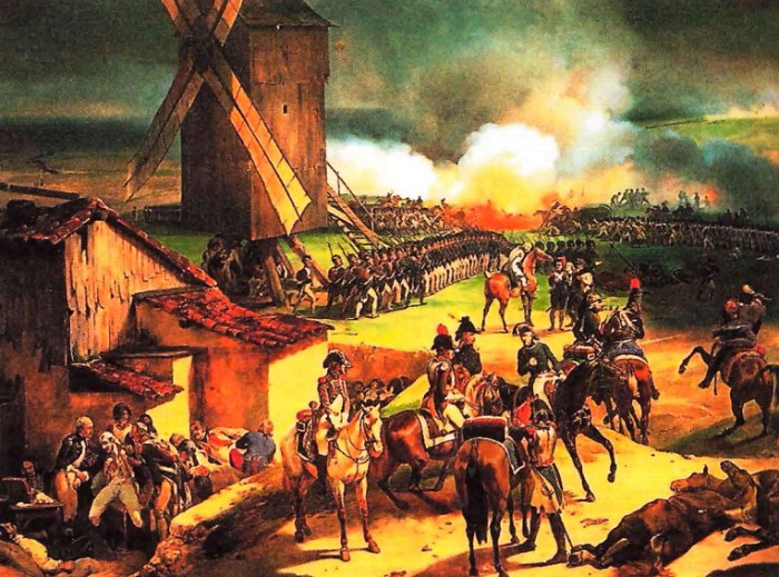 Ж. Б. Мозесе. Сражение при Вальми 20 сентября 1792 г. Фрагмент