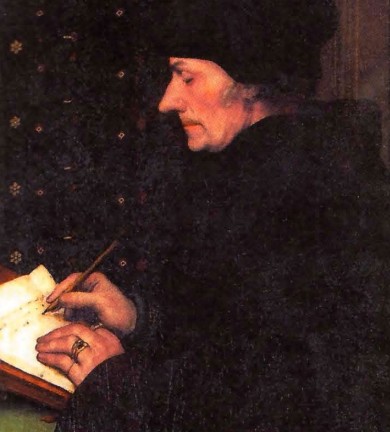 Г. Годьбейн Младший. Портрет Эразма Роттердамского. 1523 г. 