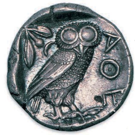 серебряная монета была выпущена в Афинах в 479 г. до н. э.