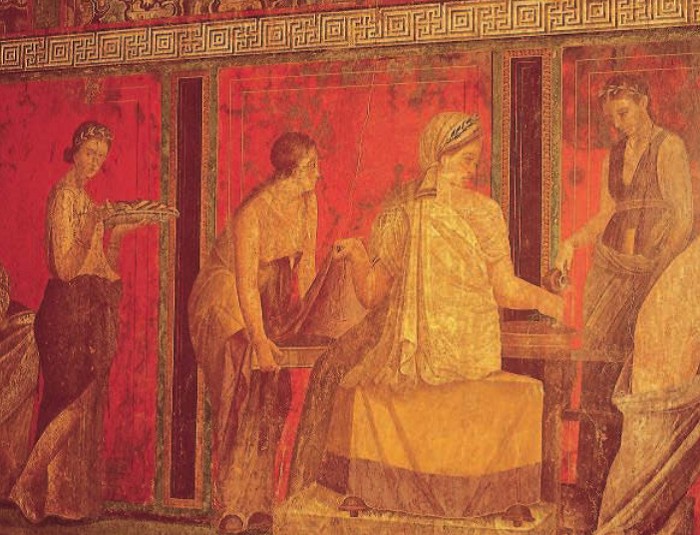 Настенная роспись в домах богатых римлян