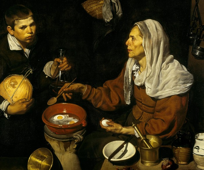 Д. Веласкес. Старая кухарка. 1618 г. 