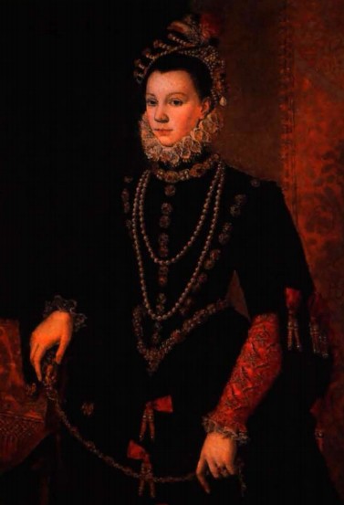 X. П. де ла Крус. Портрет Елизаветы Валуа. Около 1560 г. 