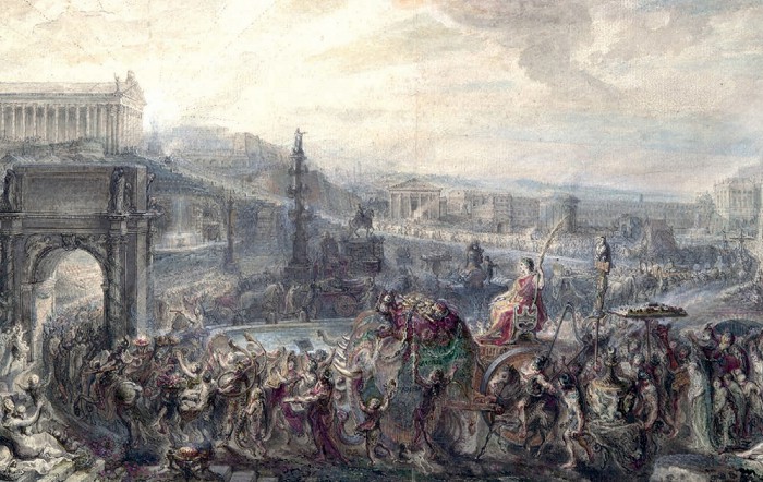 «Триумф Помпея». Сент-Обен Габриель, 1763 г.