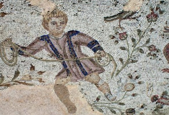 Мозаика на полу виллы в Риме