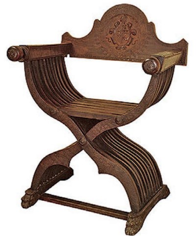 Курульное кресло. Реконструкция XVIII века