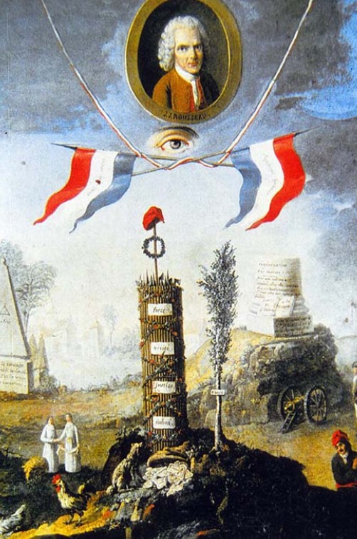 А. Ж. де Бертри. Жан Жак Руссо и символы революции. 1794 г.
