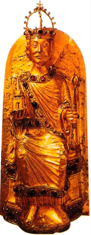 Император Карл Великий. Средневековое изображение