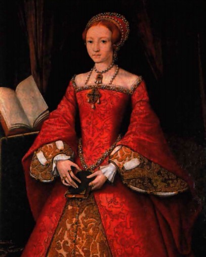 Принцесса Елизавета. Портрет приписывается У. Скротсу. Около 1546 г. 