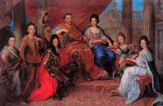 Г. Гаскар. Ян III Собеский с семьёй. XVII в. 