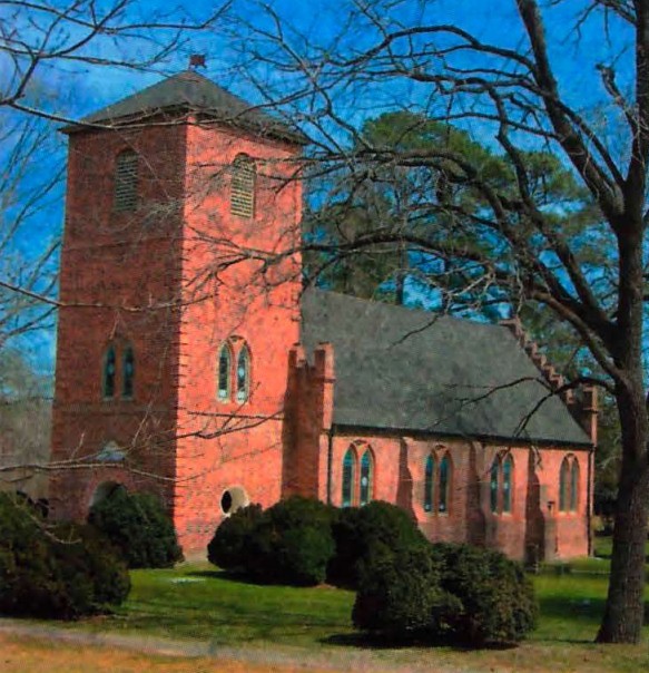 Церковь Святого Луки в Смитфилде, штат Виргиния. Время постройки — после 1632 г.