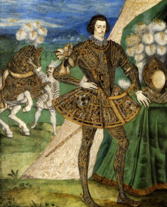 Роберт Деверо, второй граф Эссекс. Портрет приписывается Н. Хиллиарду. 1587 г.