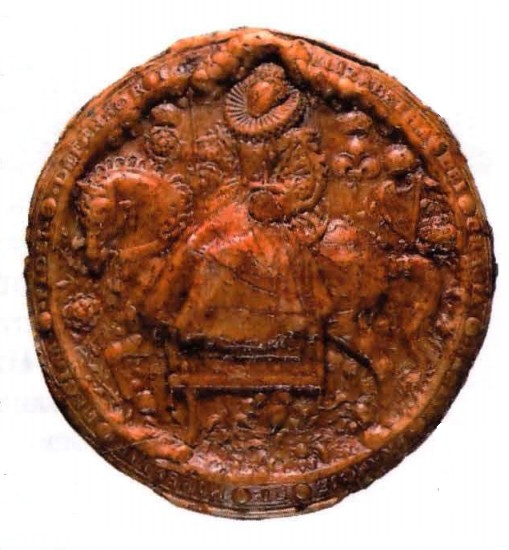 Большая печать Елизаветы I. 1586-1603 гг.