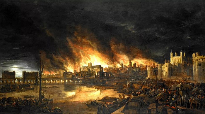 Неизвестный голландский художник. Пожар в Лондоне в 1666 г. XVII в. 