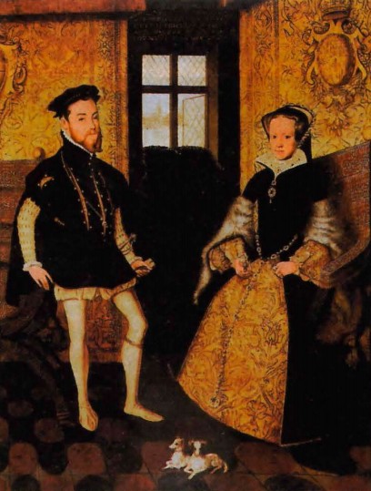 Неизвестный художник. Королева Мария I и Филипп Испанский после свадьбы в июле 1554 г. 1558 г. 
