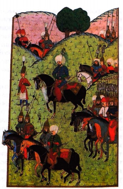 Солдаты Сулеймана. Из турецкого манускрипта, посвящённого завоеванию Венгрии. XVI в.