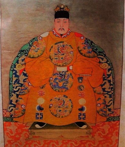 Портрет императора Шэнь-цзуна. Шёлк. XVII в. 