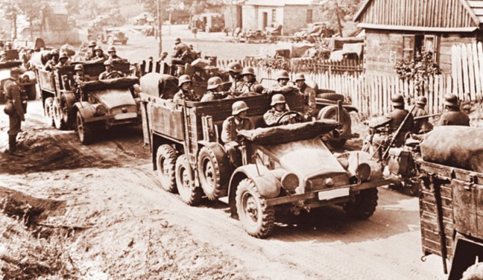 Моторизованные части вермахта в Польше. 1939 г.