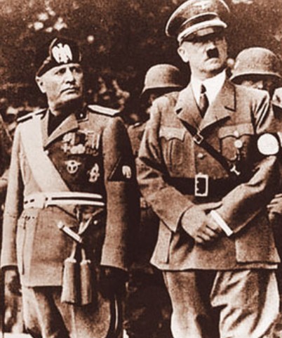 Б. Муссолини и А. Гитлер