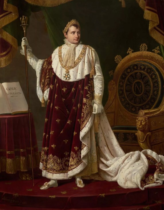 Р. Лефевр. Наполеон в коронационном одеянии. 1812 г., музей Бостона