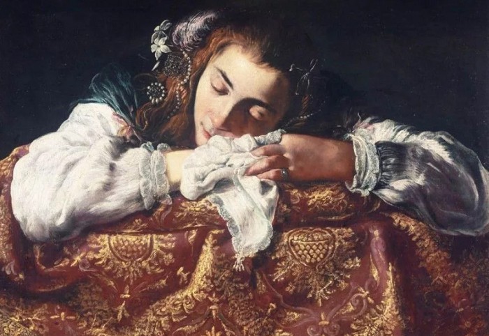 Худ. Доменико Фетти. Спящая девушка. 1620-е