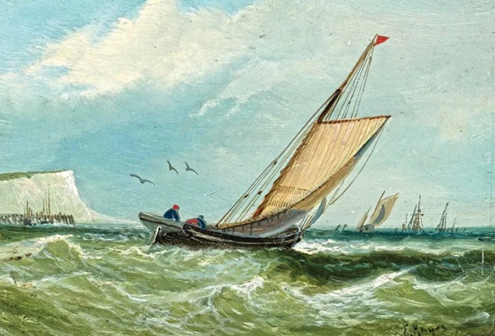 Корабли из Дувра. Эдвин Хейс. 1890-е