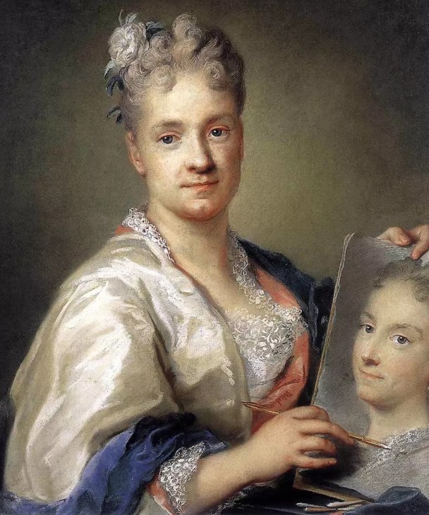 Автопортрет с портретом сестры. Розальба Каррьера. 1715 г.